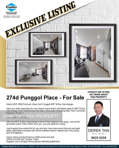 Blk 274D Punggol Place (Punggol), HDB 4 Rooms #207261001
